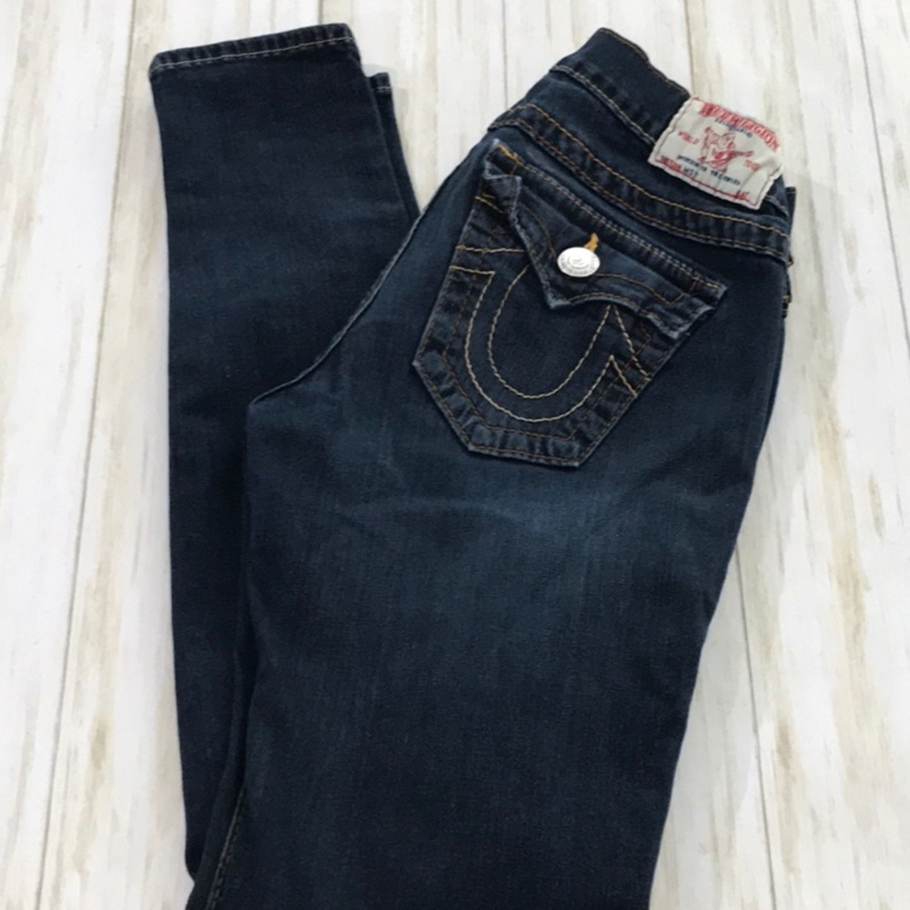 True Religion Misty Skinny Jeans Dark Wash J30